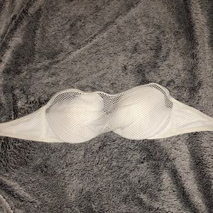 Mesh Strapless Bikini Top